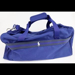 Polo Ralph Lauren Blue Gym Duffel Bag EUC